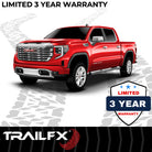 TrailFX Step Nerf Bar For Dodge, Ram Trucks - With Step Pads 5 Inch Oval Straight Powder Coated Black (A7054B)