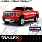 TrailFX Step Nerf Bar For Chevrolet, GMC Trucks - With Step Pads 5 Inch Oval Bent Polished Stainless Steel (A7063S)