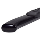 TrailFX Step Nerf Bar For Ford Trucks - With Step Pads 5 Inch Oval Bent Powder Coated Black Steel (A7072B)