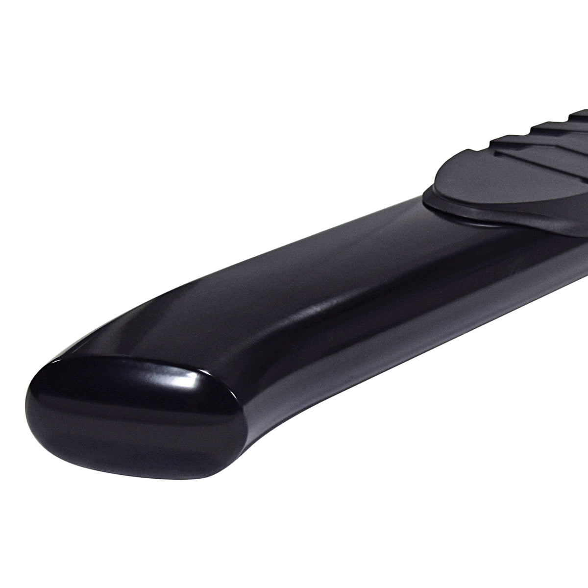 TrailFX Step Nerf Bar For Chevrolet, GMC Trucks - With Step Pads With Bed Step 5 Inch Oval Bent Powder Coated (A7044B)