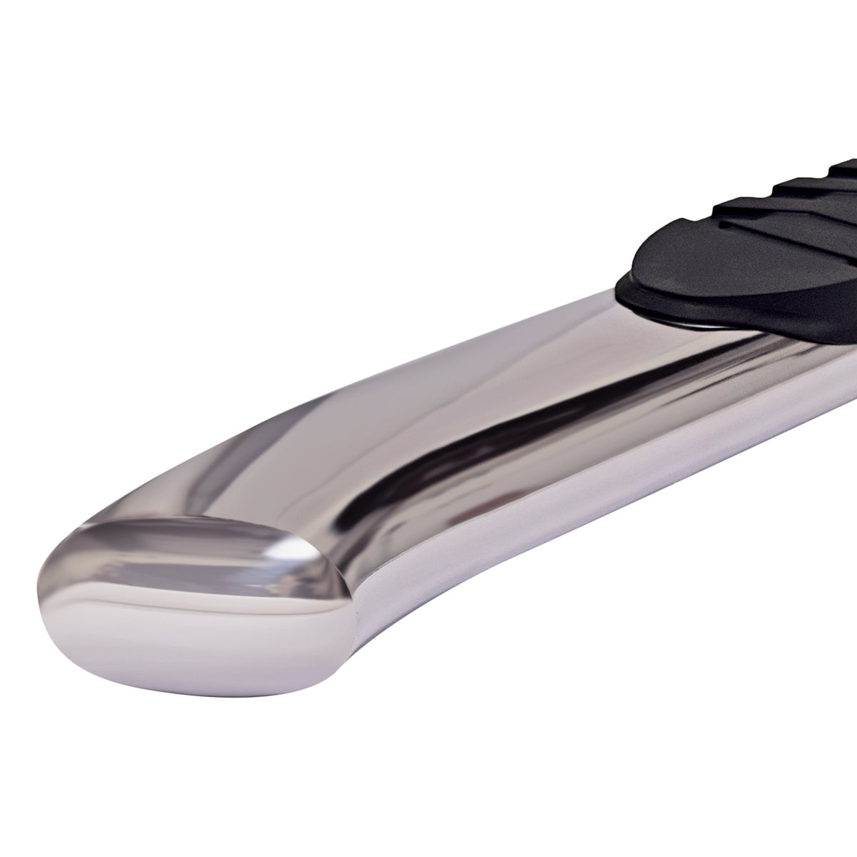 TrailFX Step Nerf Bar For Ford F-150, Ford F-150 Lightning - With Step Pads With Bed Step 5 Inch Oval Straight Polished (A7051S)