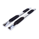 TrailFX Step Nerf Bar For Chevrolet, GMC Trucks - With Step Pads 6 Inch Oval Straight Polished Stainless (A8220S)