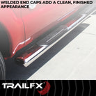 TrailFX Step Nerf Bar For Chevrolet, GMC Trucks - With Step Pads 6 Inch Oval Straight Polished Stainless (A8221S)