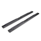 TrailFX Step Nerf Bar For Dodge Ram 1500, Ram 1500, Ram 1500 Classic - With Step Pads, 4 1/2 Inch Hexagonal Straight, With Plastic (AL4007B)