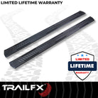 TrailFX Running Board For Chevrolet, GMC Trucks - With 6-1/2 Inch Wide Step Area, With Welded End Caps/ (AL6004B)