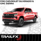 TrailFX Running Board For Chevrolet, GMC Trucks - With 6-1/2 Inch Wide Step Area, With Welded End Caps/ (AL6004B)