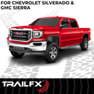 TrailFX Running Board For Chevrolet, GMC Trucks - With 6-1/2 Inch Wide Step Area, With Welded End Caps/ (AL6005B)