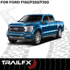 TrailFX Running Board For Ford F-150, Ford F-250 Super Duty, Ford F-350 Super Duty - With 6-1/2 Inch Wide Step Area, With Welded End Caps/ (AL6006B)