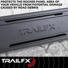 TrailFX Running Board For Dodge Ram 1500, Ram 1500, Ram 1500 Classic - With 6-1/2 Inch Wide Step Area, With Welded End Caps/ (AL6010B)