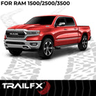 TrailFX Running Board For Dodge, Ram Trucks - With 6-1/2 Inch Wide Step Area, With Welded End Caps/ (AL6011B)
