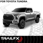 TrailFX Running Board For Toyota Tundra - With 6-1/2 Inch Wide Step Area, With Welded End Caps/ (AL6017B)