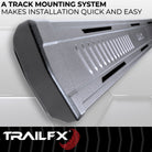 TrailFX Running Board For Toyota 4Runner - Powder Coated, Titanium Black, Aluminum, With Welded End (AL6019B)