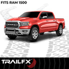 TrailFX Bull Bar For Ram 1500 - 3 Inch Diameter, With Skid Plate, With Holes For Optional (B0038B)