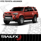 TrailFX Grille Guard For Toyota 4Runner - 3 Inch Diameter, With Skid Plate, With Holes For Optional (B0041T)