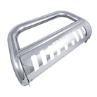 TrailFX Bull Bar For Chevrolet Tahoe - 3 Inch Diameter, With Skid Plate, With Holes For Optional (B0043S)