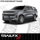 TrailFX Bull Bar For Chevrolet Tahoe - 3 Inch Diameter, With Skid Plate, With Holes For Optional (B0043T)