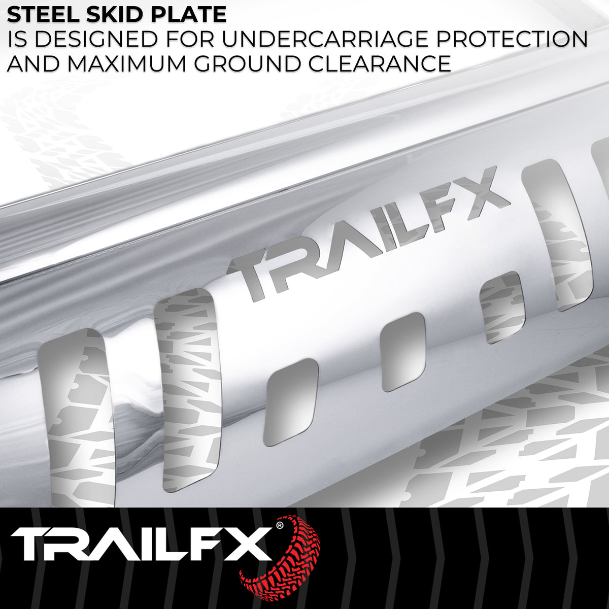 TrailFX Bull Bar For Toyota Land Cruiser - With Skid Plate, With Holes For Optional Lighting, 6-1/2 (B0046S)