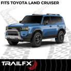 TrailFX Bull Bar For Toyota Land Cruiser - With Skid Plate, With Holes For Optional Lighting, 6-1/2 (B0046S)