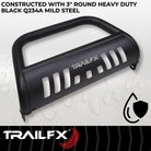 TrailFX Bull Bar For Toyota Land Cruiser - With Skid Plate, With Holes For Optional Lighting, 6-1/2 (B0046T)