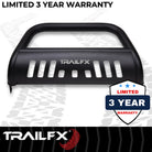 TrailFX Bull Bar For Toyota Land Cruiser - With Skid Plate, With Holes For Optional Lighting, 6-1/2 (B0046T)