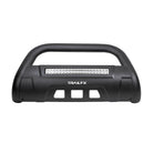 TrailFX Bull Bar For Jeep Gladiator, Jeep Wrangler - 3-1/2 Inch Diameter, With Skid Plate, With 20 Inch Double (B1613TKIT)