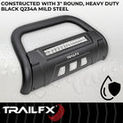 TrailFX Bull Bar For Toyota Tundra - 3-1/2 Inch Diameter, With Skid Plate, With 20 Inch Double (B1614TKIT)