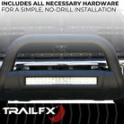 TrailFX Bull Bar For Toyota Tundra - 3-1/2 Inch Diameter, With Skid Plate, With 20 Inch Double (B1614TKIT)