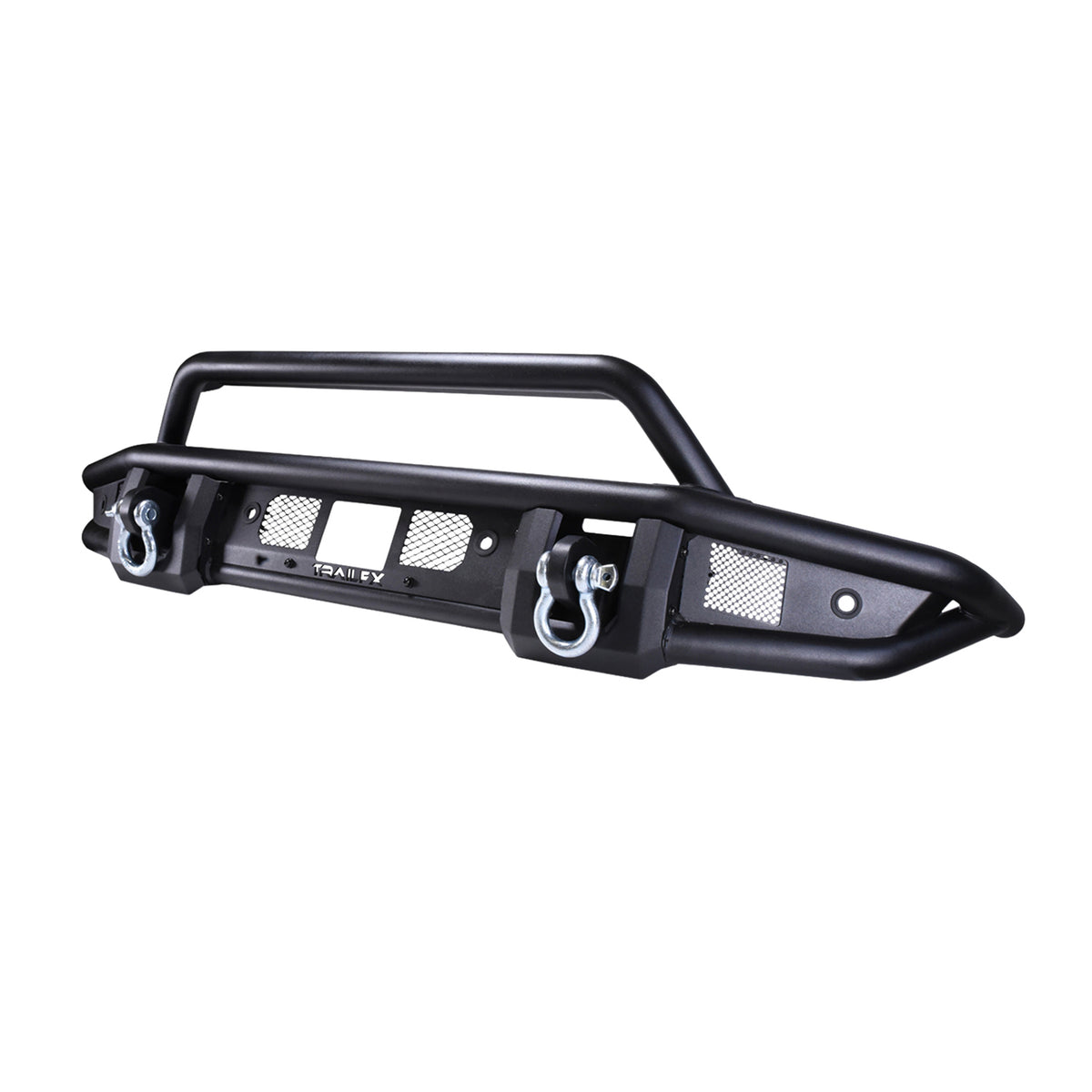 TrailFX Bumper For Ford Bronco - Direct-Fit, Mntng Hrdwr Included, With Pre Runr Grd/ D-Ring (BR001T)