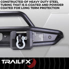 TrailFX Bumper For Ford Bronco - Direct-Fit, Mntng Hrdwr Included, With Pre Runr Grd/ D-Ring (BR001T)