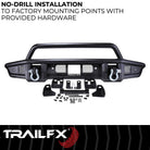 TrailFX Bumper For Ford Bronco - Direct-Fit, Mntng Hrdwr Included, With Pre Runr Grd/ D-Ring (BR001T)