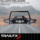 TrailFX Bumper For Ford Bronco - Direct-Fit, Mntng Hrdwr Included, With Wnch Mnt/ Pre Runr (BR002T)