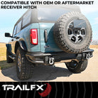 TrailFX Bumper For Ford Bronco - Direct-Fit, Mounting Hardware Included, With D-Ring Mounts (BR004T)