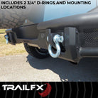 TrailFX Bumper For Ford Bronco - Direct-Fit, Mounting Hardware Included, With D-Ring Mounts (BR004T)