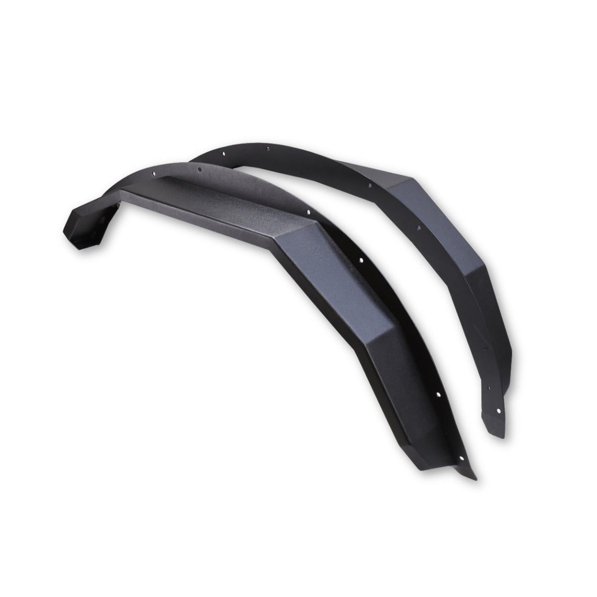 TrailFX Fender Flare For Ford Bronco - 5 Inch Tire Coverage, Powder Coated, Matte Black, Steel (BR007T)