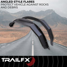 TrailFX Fender Flare For Ford Bronco - 5 Inch Tire Coverage, Powder Coated, Matte Black, Steel (BR007T)