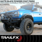 TrailFX Fender Flare For Ford Bronco - 5 Inch Tire Coverage, Powder Coated, Matte Black, Steel (BR007T)