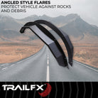 TrailFX Fender Flare For Ford Bronco - 4-3/4 Inch Tire Coverage, Powder Coated, Matte Black (BR008T)