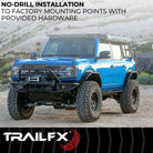 TrailFX Fender Flare For Ford Bronco - 4-3/4 Inch Tire Coverage, Powder Coated, Matte Black (BR008T)