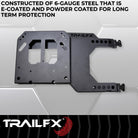 TrailFX Spare Tire Carrier For Ford Bronco - 37 Inch Maximum Tire Size, Used With Factory Spare Tire (BR010T)