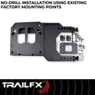 TrailFX Spare Tire Carrier For Ford Bronco - 37 Inch Maximum Tire Size, Used With Factory Spare Tire (BR010T)