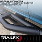 TrailFX Rocker Panel Guard For Ford Bronco - Round Tube, With Two Step Area Per Bar (BR011T)