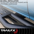 TrailFX Rocker Panel Guard For Ford Bronco - Round Tube, With One Step Area Per Bar (BR012T)