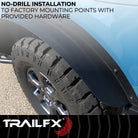 TrailFX Fender Flare For Ford Bronco - 4-1/2 Inch Tire Coverage, Powder Coated, Matte Black (BR013T)