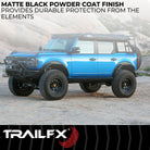 TrailFX Fender Flare For Ford Bronco - 4-3/4 Inch Tire Coverage, 1-1/2 Inch Height, Set Of 2 (BR014T)