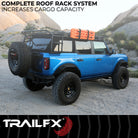 TrailFX Roof Rack For Ford Bronco - 300 Pound Dynamic Capacity, 600 Pound Static Capacity (BR015T)