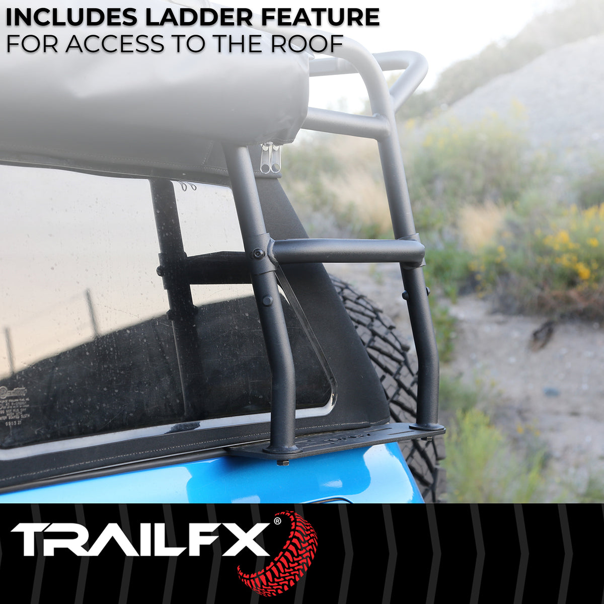 TrailFX Roof Rack For Ford Bronco - 300 Pound Dynamic Capacity, 600 Pound Static Capacity (BR015T)