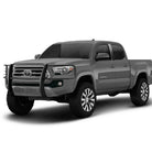 TrailFX Grille Guard For Toyota Tacoma - Powder Coated Gloss Black Steel With Brush Guard Without (E0029B)