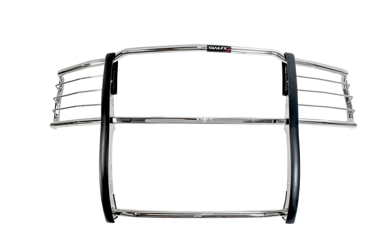 TrailFX Grille Guard For Chevrolet Silverado 1500, Chevrolet Silverado 1500 LTD - 1-1/2 Inch Diameter, With Brush Guard, Without Skid Plate (E0035S)