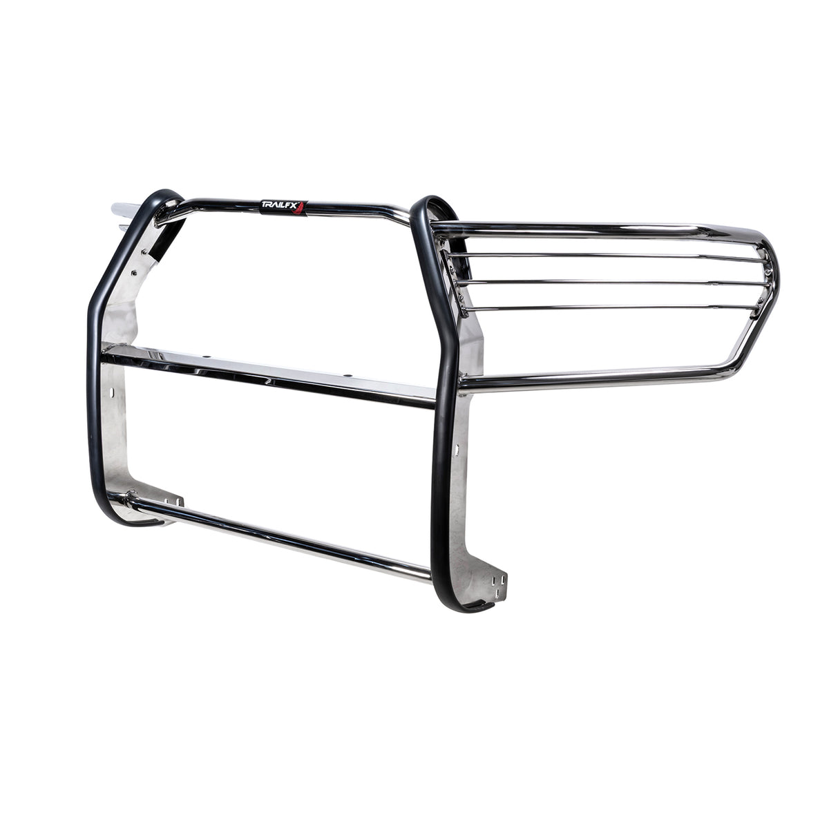 TrailFX Grille Guard For Toyota Tacoma - 1-1/2 Inch Diameter, With Brush Guard, Without Skid Plate (E0046S)