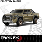 TrailFX Grille Guard For Toyota Tacoma - 1-1/2 Inch Diameter, With Brush Guard, Without Skid Plate (E0046T)